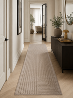 Tapis de couloir Japandi - NOVA 1202 BEIGE
