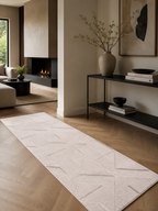 Tapis de couloir Japandi - POMPEI 1613 CRÈME