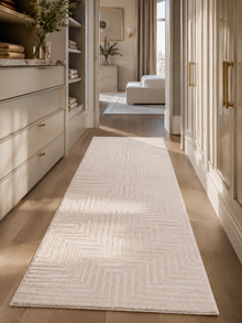 Tapis de couloir style Japandi - SAHARA 1115 BEIGE