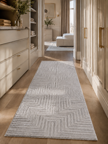 Tapis de couloir Japandi - SAHARA 1115 SILVER