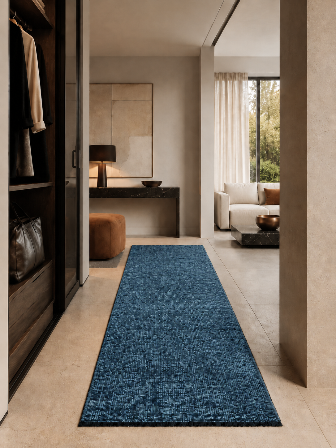 Chemin de table SPACE 1900 BLEU
