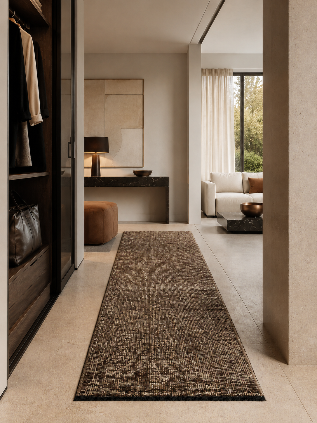 Tapis de couloir SPACE 1900 MARRON