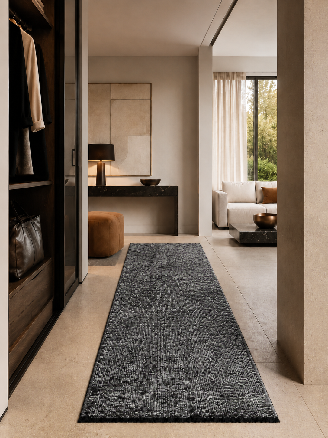 Chemin de table SPACE 1900 GRIS
