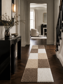 Tapis de couloir Shaggy à poils longs - LIFE 1501 MOCCA