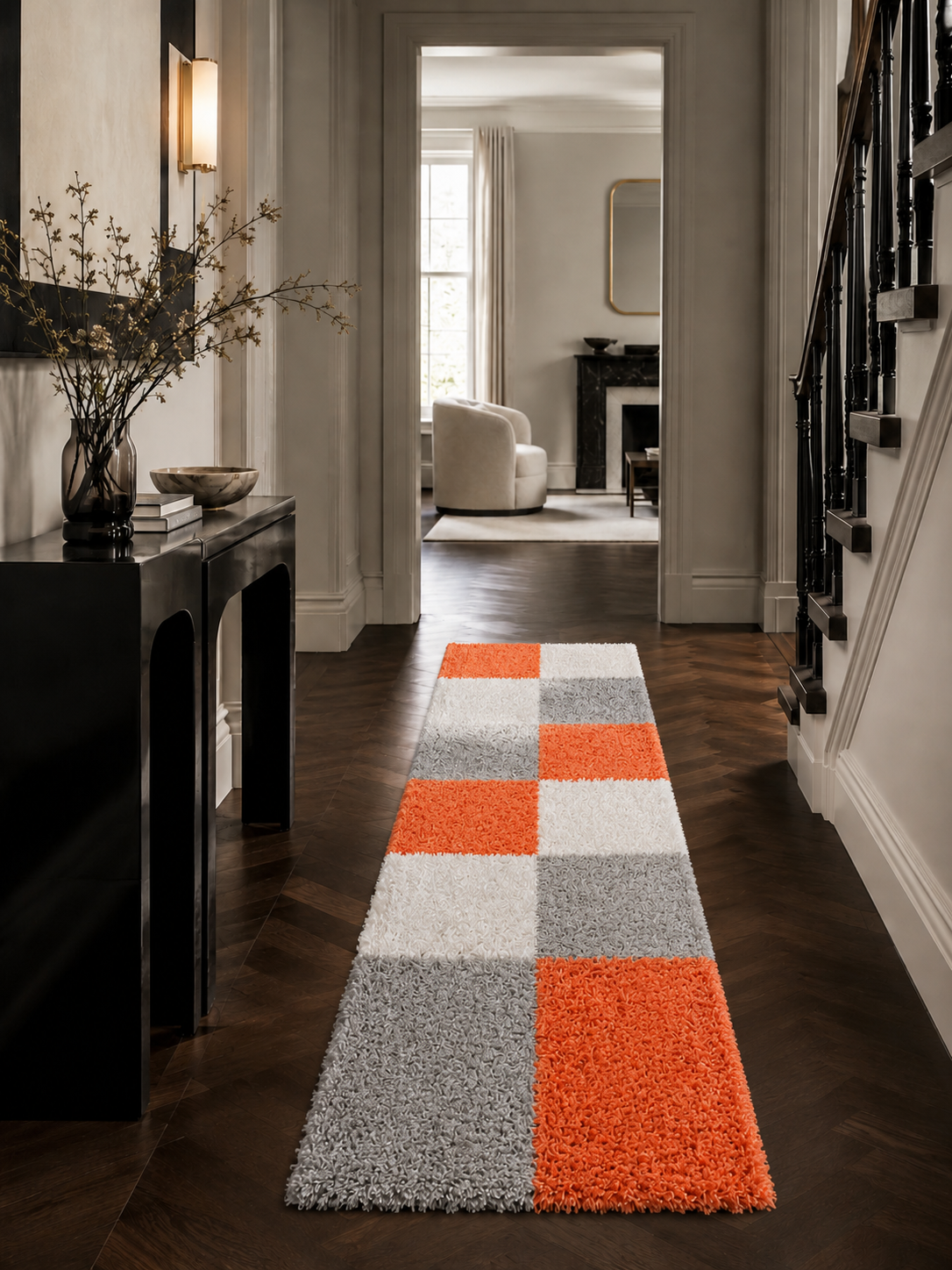 Tapis de couloir Shaggy à poils longs - LIFE 1501 TERRA