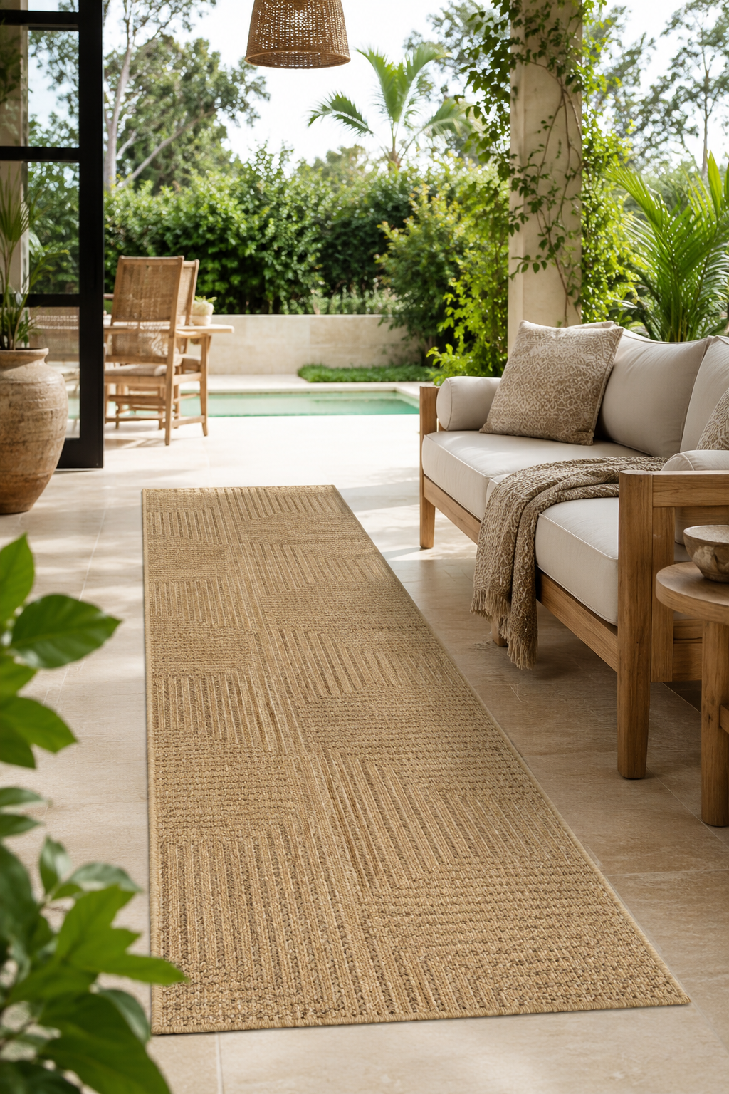 Chemin de table TIMBER 1404 BEIGE