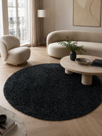 Rond Hoogpolig Vloerkleed - FLUFFY 3500 ANTHRAZIT