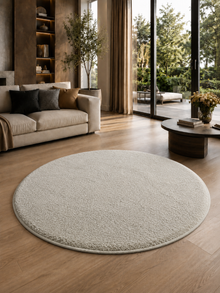 Tapis Moderne Rond - ATA 7000 CRÈME