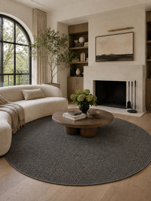Tapis rond moderne - LOOM 4300 GRIS