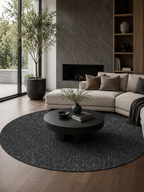 Tapis rond moderne - NIZZA 1800 ANTHRAZIT