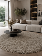 Tapis rond à poils longs - SYDNEY 3000 NATUREL