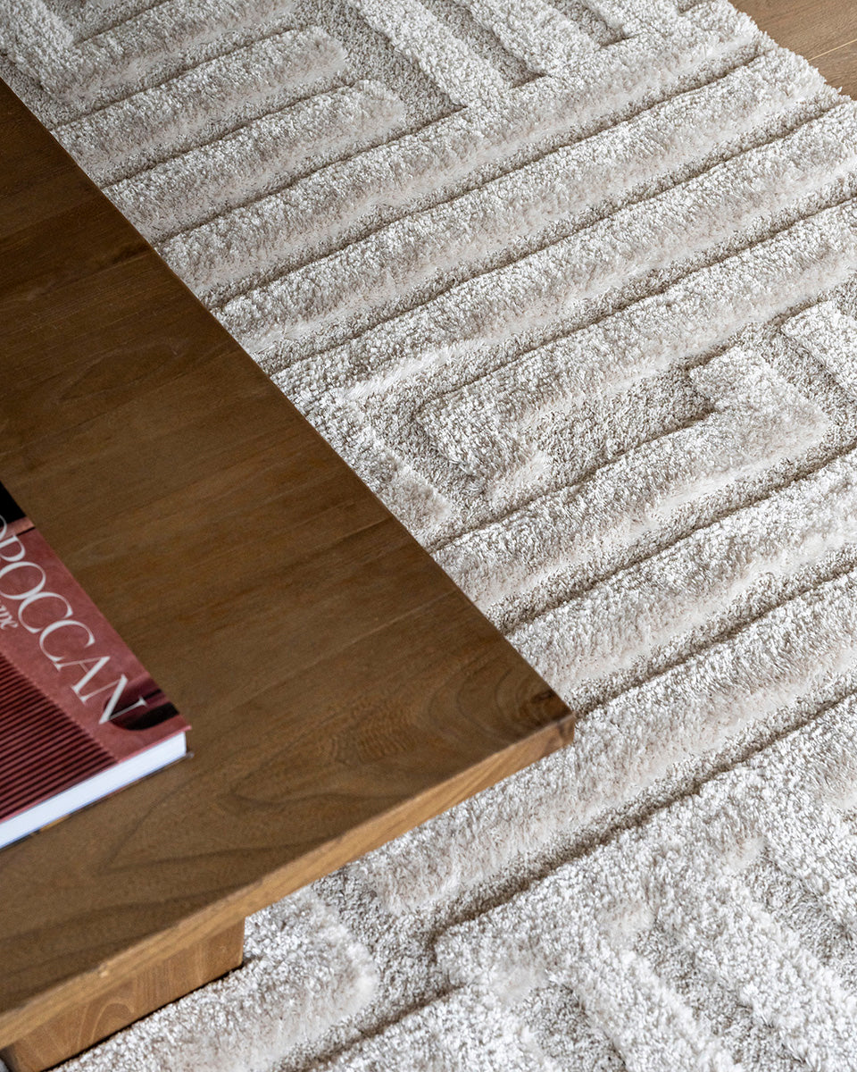 Tapis moderne – Mallorca Blanc