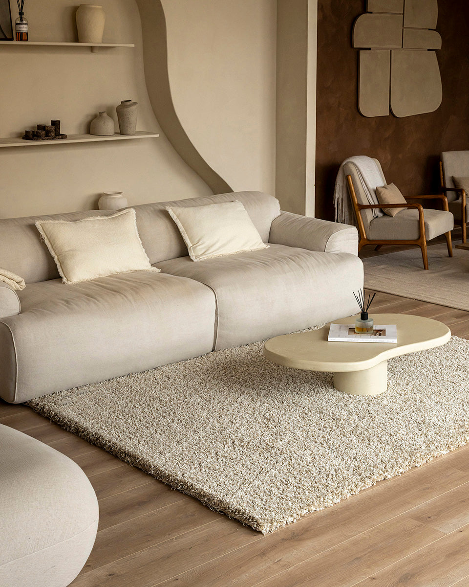Tapis à poils longs - Mistral Crème