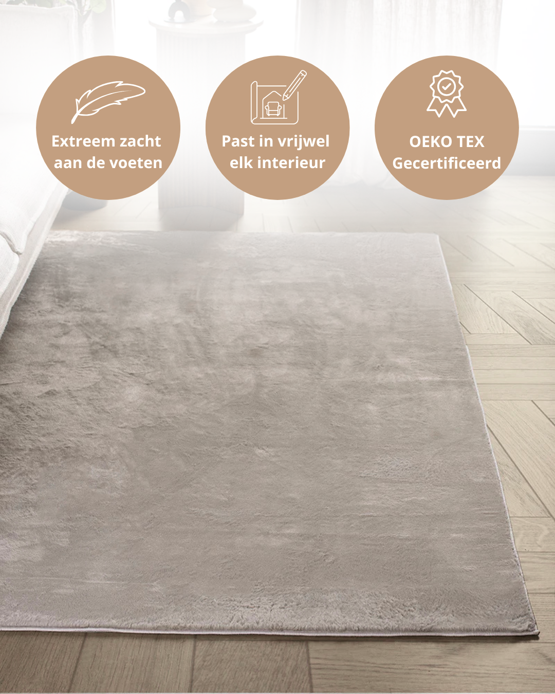 Tapis Japandi - Terra Plano Taupe