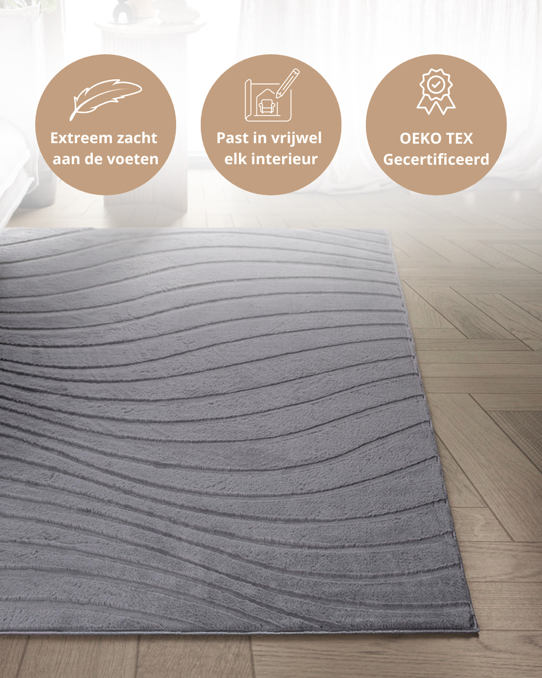 Tapis Japandi - Terra Maris Gris