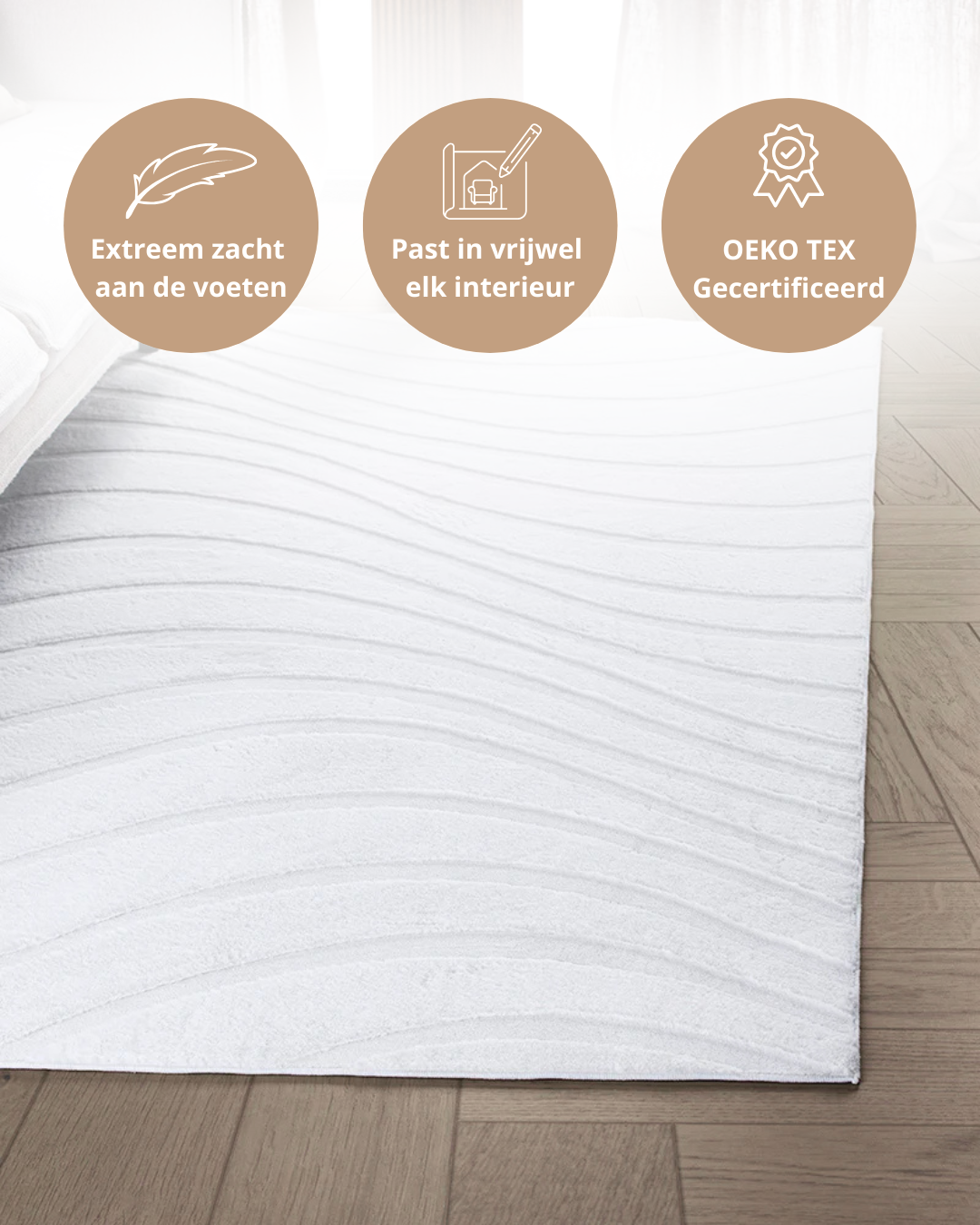 Tapis Japandi - Terra Maris Blanc Cassé
