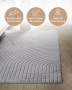 Tapis Japandi - Terra Zenith Gris