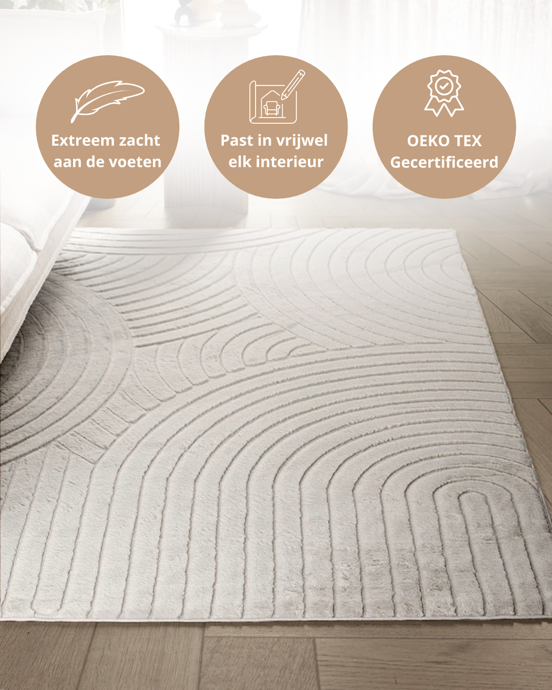 Tapis Japandi - Terra Zenith Taupe