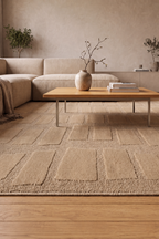 Tapis Japandi Linea Block Beige