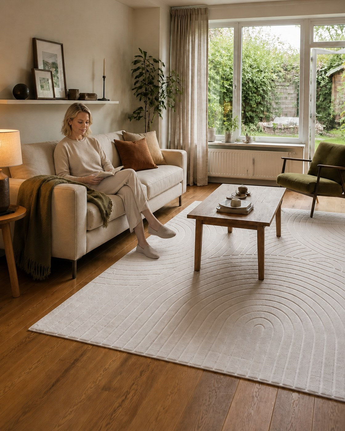 Tapis Japandi - Terra Zenith Crème