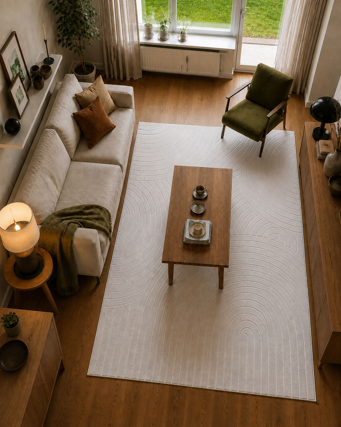 Tapis Japandi - Terra Zenith Crème