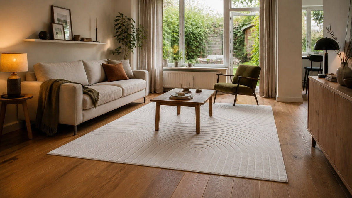 Tapis Japandi - Terra Zenith Crème