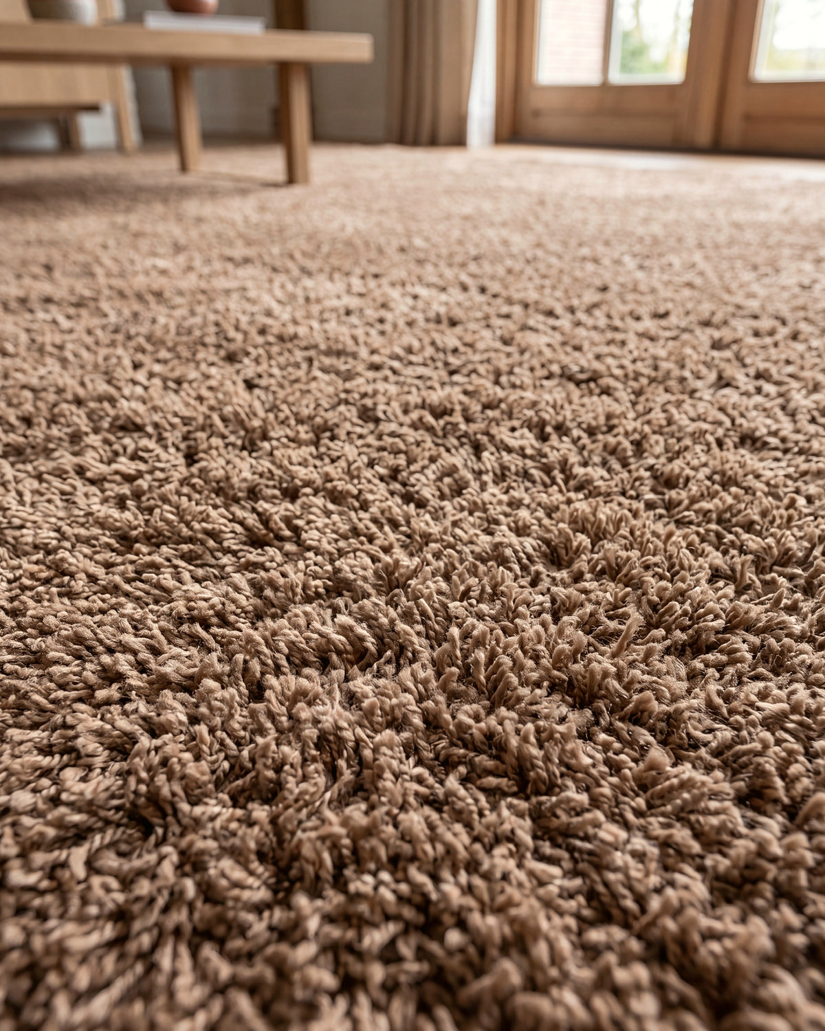 Tapis shaggy Mokka Noa