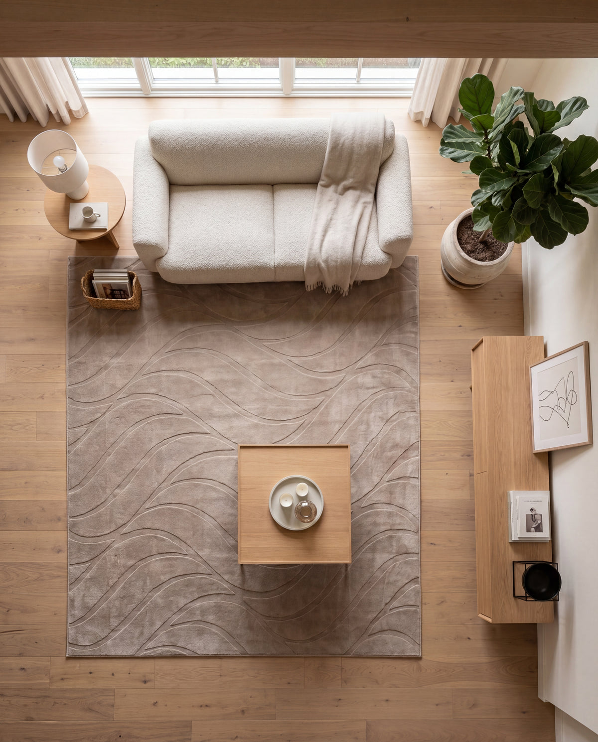 Tapis Japandi Flova Taupe
