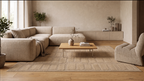 Tapis Japandi Linea Block Beige