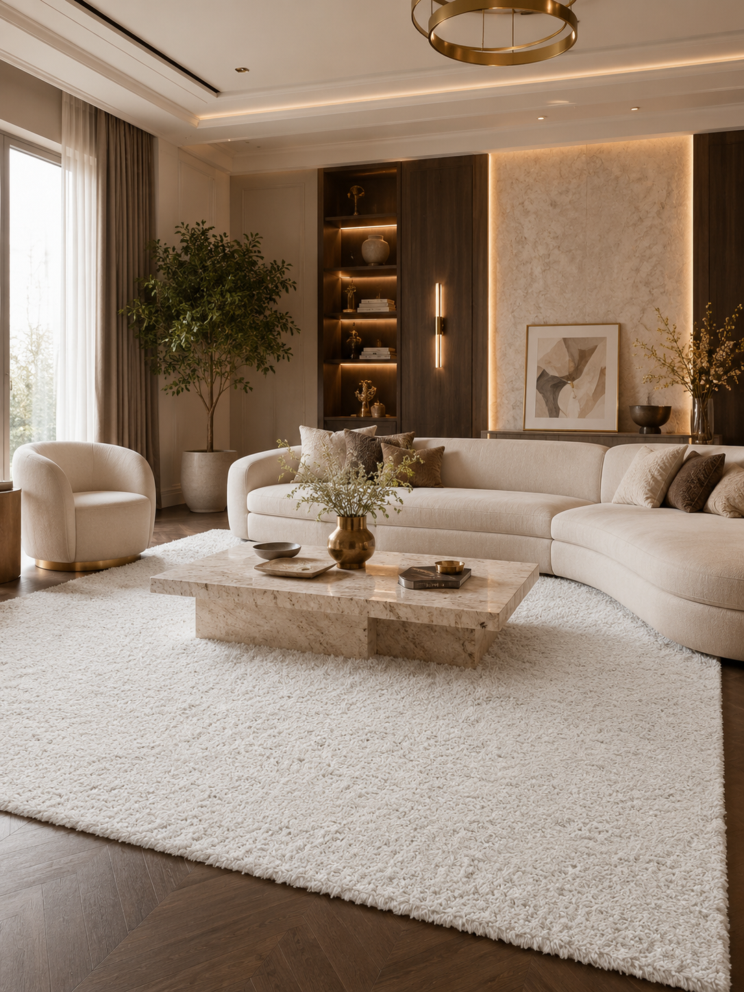 Tapis à poils longs - FLUFFY 3500 WHITE