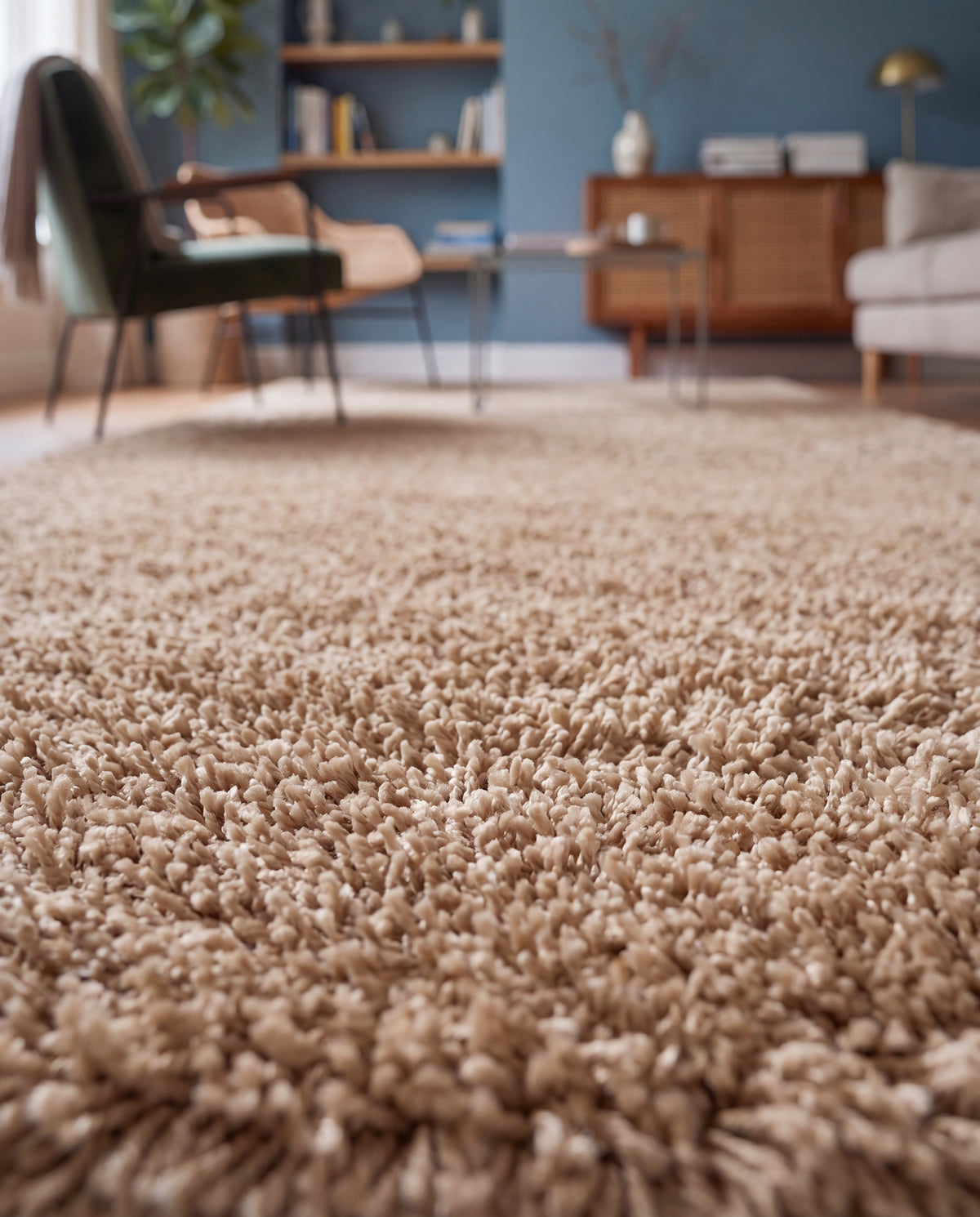 Tapis Shaggy à poils longs - LIFE 1500 BEIGE