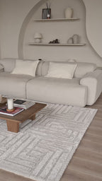 Tapis moderne – Mallorca Blanc