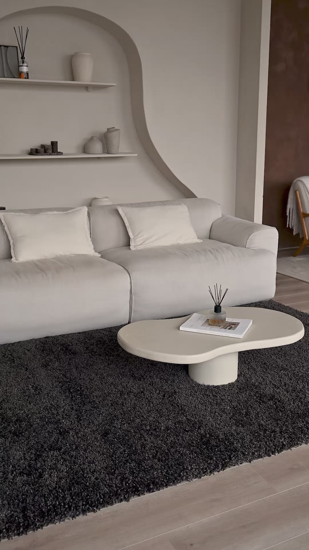 Tapis Shaggy - Mistral Anthracite