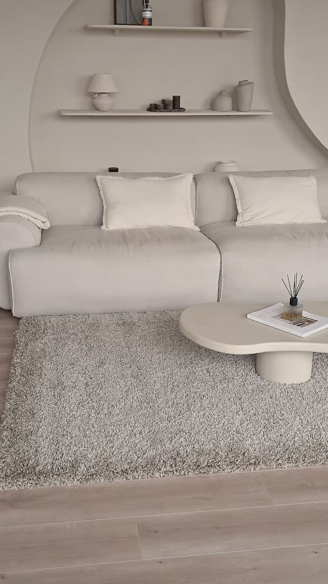 Shaggy Vloerkleed - Mistral Beige