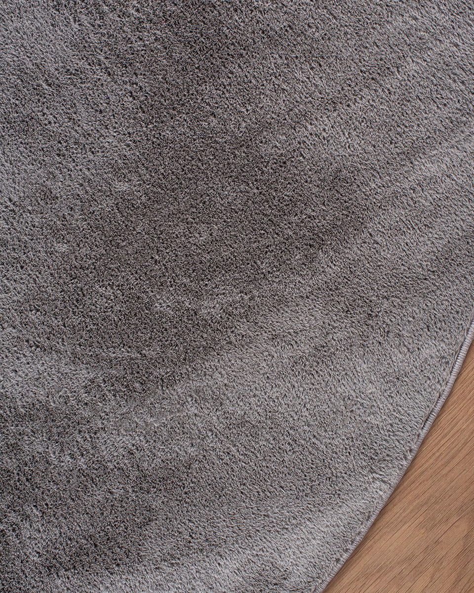 Tapis rond Japandi - Ovara Plano Gris
