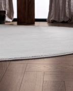 Tapis rond Japandi - Ovara Plano Blanc cassé