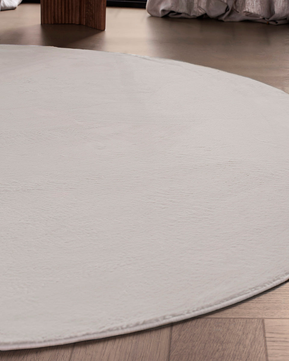 Tapis rond Japandi - Ovara Plano Beige