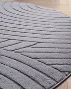 Tapis rond Japandi - Ovara Zenith Gris