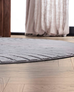 Tapis rond Japandi - Ovara Zenith Gris