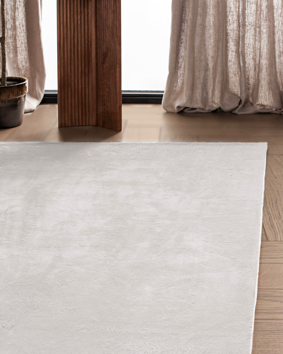 Tapis Japandi - Terra Plano Blanc Cassé