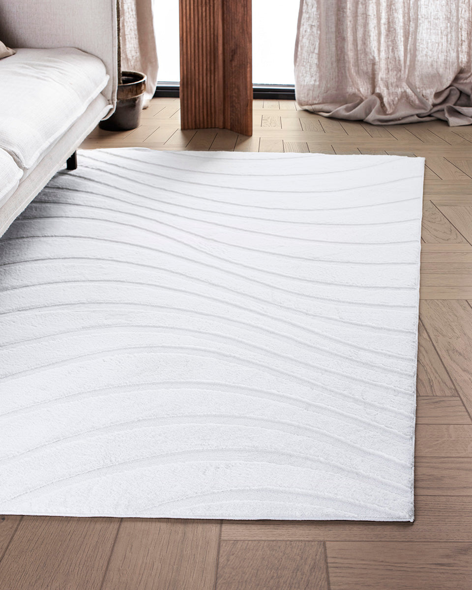 Tapis Japandi - Terra Maris Blanc Cassé