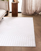 Tapis Japandi - Terra Zenith Blanc cassé