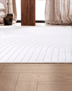 Tapis Japandi - Terra Zenith Blanc cassé